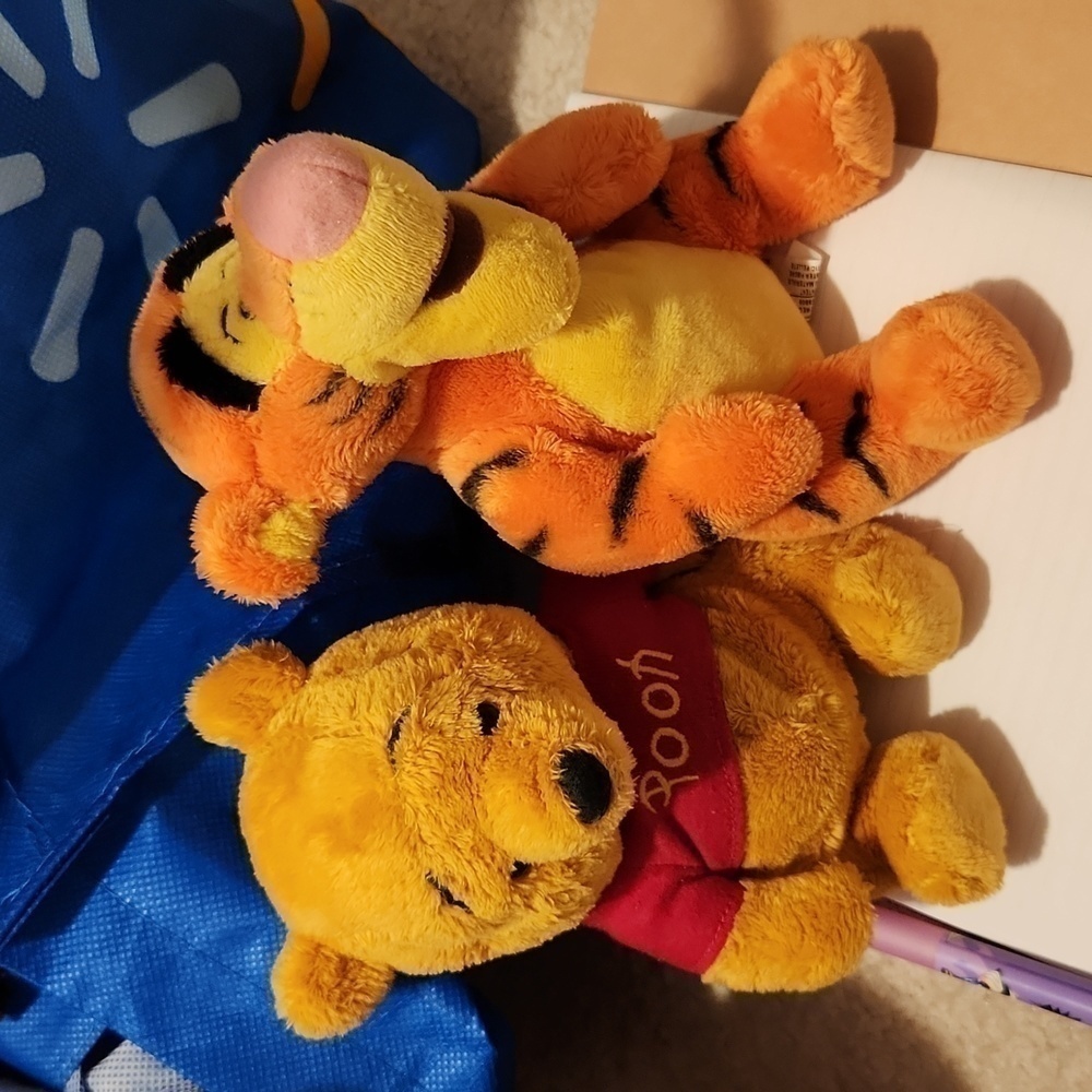 Disney Winnie the Pooh and Tigger Stuffed Animals